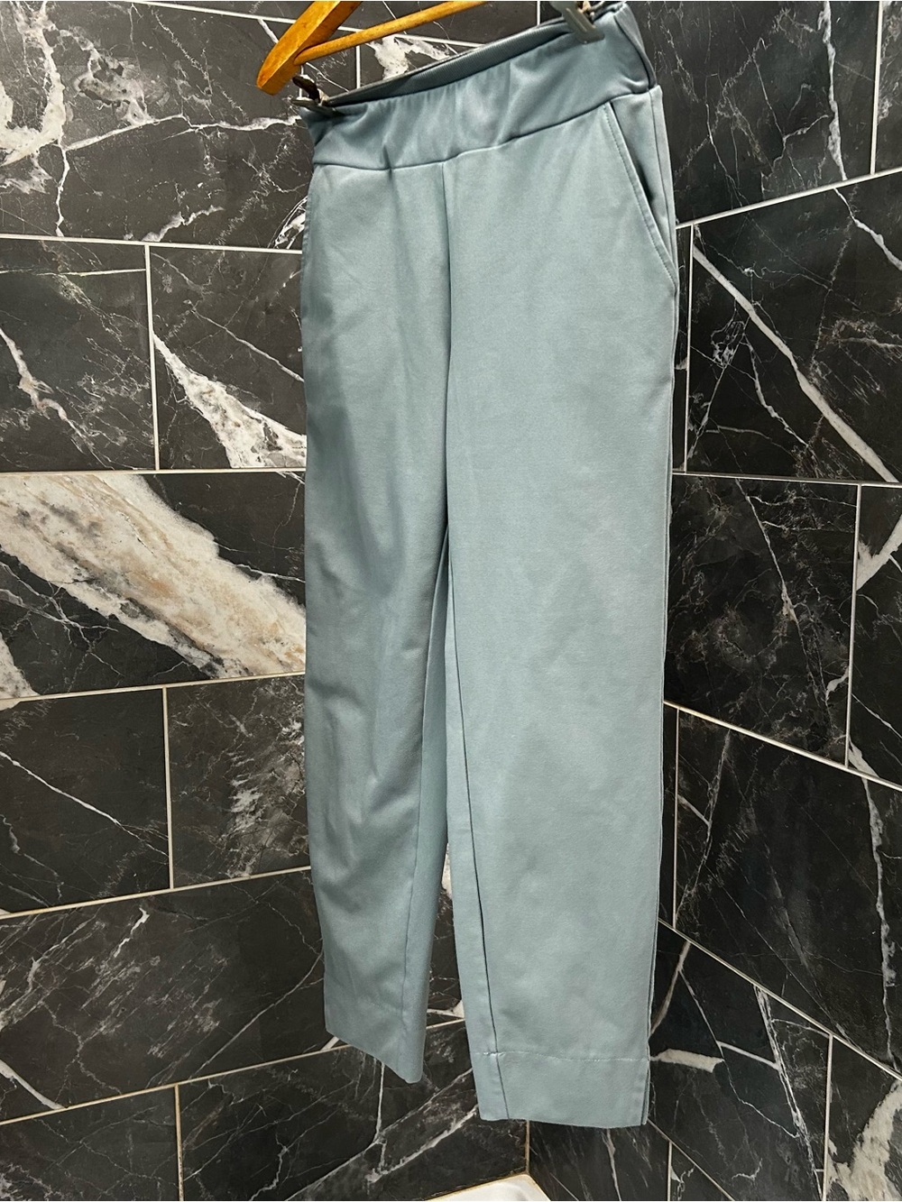 Women’s Straight-Leg Casual Pants in Light Blue
